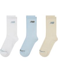New Balance - Everyday Crew Socks 3-Pack Adults - Lyst