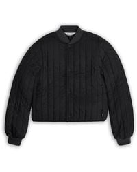Rains - Banja Liner Bomber Water Resistant Cropped Quilted Jacket - Lyst