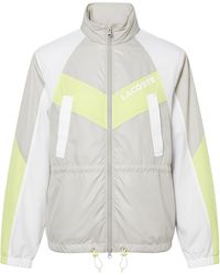 Lacoste - Oversized Hooded Colourblock Jacket - Lyst