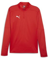 PUMA - Teamfinal Training 1/4-Zip Fleece - Lyst