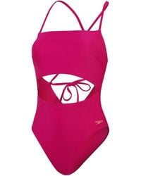 Speedo - Cut Out One Piece Swimsuit - Lyst