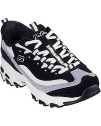 Skechers - D Lites Smooth Nostalgia Low-Top Trainers - Lyst