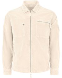 C.P. Company - Corduroy Long Sleeve Zip Overshirt - Lyst