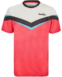 Diadora - Clay Short Sleeve Performance Gym Top - Lyst