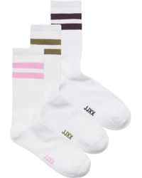 JJXX - Tennis 3 Pack Crew Socks - Lyst