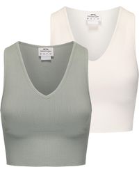 Slazenger 1881 - 2Pk Croptank - Lyst