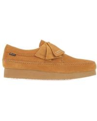 Clarks - Weaver Gore-tex Cola Suede Shoes - Lyst