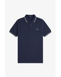 Fred Perry - Short Sleeve Twin Tipped Polo Shirt - Lyst