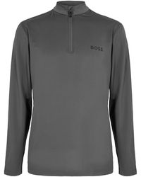 BOSS - 1/4 Zip Performance Tracksuit Top - Lyst