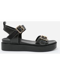 Where's That From - Blackpu Isabel Double-Buckle-Strap Platform Sandal - Lyst