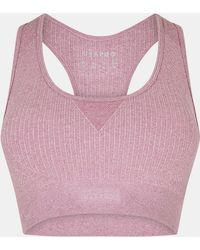 Usa Pro - Up Seamless Crop Sports Bra - Lyst