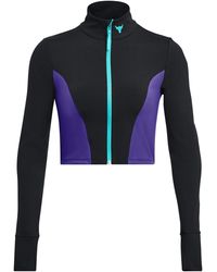 Under Armour - Project Rock Cropped Gym Jacket - Lyst