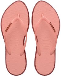 Havaianas - Slim Point Glitter Flip Flops - Lyst