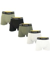 Farah - Renzo 5 Pack Boxer Shorts - Lyst