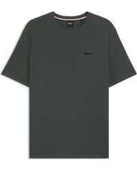 BOSS - Bodywear Waffle T-Shirt With Structured Design - Lyst