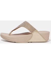 Fitflop - Lulu Glitz Toe-Post Sandals - Lyst