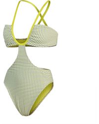 Speedo - Gingham One Piece Swimsuit - Lyst