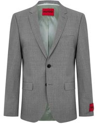 HUGO - Arti232x Plain Suit Jacket - Lyst
