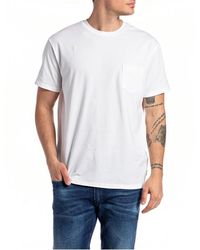 Replay - Crew Neck T-shirt - Lyst