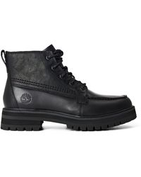 Timberland - Britton Mid Lace Leather Hiker Boots - Lyst