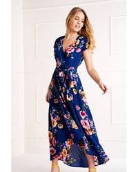 Mela London - Front Wrap Floral Dress - Lyst