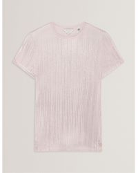 Ted Baker - Metallic Slim Fit T-Shirt - Lyst