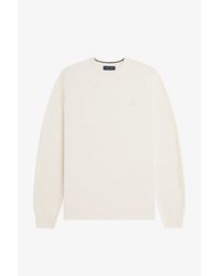 Fred Perry - Pique Crew Neck Jumper - Lyst
