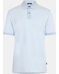 BOSS - H-Parlay Micro-Pattern Cotton Short Sleeve Polo Shirt - Lyst