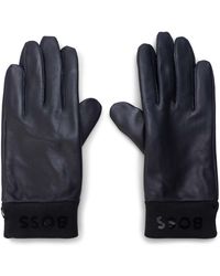 BOSS - Hyden 1 Leather Gloves - Lyst