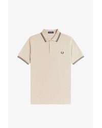 Fred Perry - Short Sleeve Twin Tipped Polo Shirt - Lyst