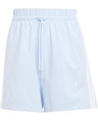 adidas - Essentials 3 Stripe Shorts - Lyst