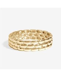 Jon Richard - Plated Polished Chain Stretch Bracelet - Lyst