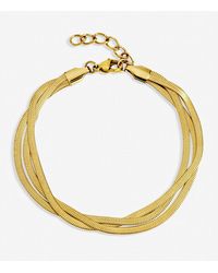 Jon Richard - Plated Waterproof Snake Chain Bracelet - Lyst