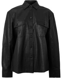 GOOD AMERICAN - Better Than Leather Classic Overshirt - Lyst