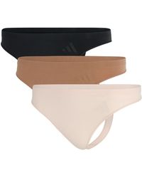 adidas - Low Rise Thong 3Pk - Lyst