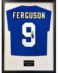 The Fan Cave - Duncan Ferguson Signed Everton Shirt Standard Fram - Lyst