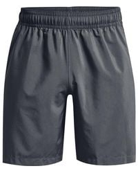 Under Armour - S Woven Graphic Shorts Grey/black L - Lyst
