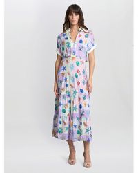 Gina Bacconi - Liv Seashell Print Shirt Dress - Lyst