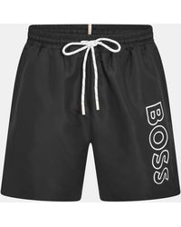 BOSS - Swim Shorts With Logo Detail (Stormfish) - Lyst