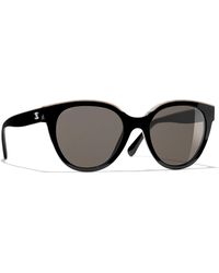 CHANEL - Round Cc Sunglass - Lyst