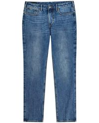 Emporio Armani - J06 Cotton Low-Rise Slim-Fit Jeans - Lyst