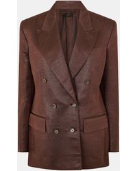 Tom Ford - Genuine Leather Tailored Fit Leather Jacket - Lyst