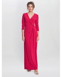 Gina Bacconi - Celine Jersey Wrap Maxi Dress - Lyst