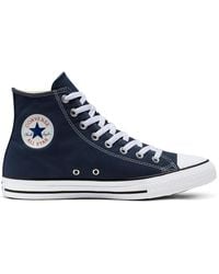 Converse - All Star Hi Top Trainers - Blue - Lyst