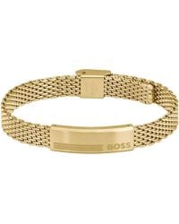 BOSS - Gents Alen Mesh Bracelet - Lyst
