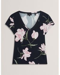 Ted Baker - Printed Slim Fit T-Shirt - Lyst