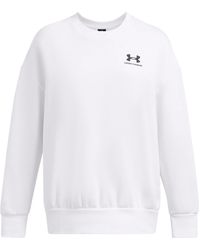 Under Armour - Essential Fleece Crew Sweatshirt - Lyst