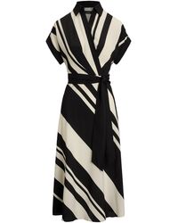 Ralph Lauren - Bold And Cream Striped Midi Dress - Lyst