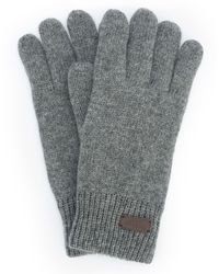 Barbour - Carlton Wool Mix Knitted Gloves - Lyst