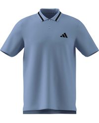 adidas - Essentials Cotton 3-Stripes Polo Shirt - Lyst